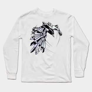 Geometric Raven Long Sleeve T-Shirt